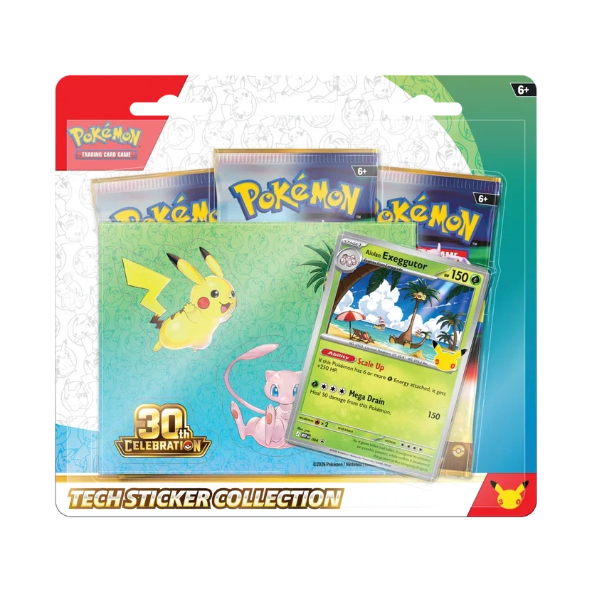 30th Celebration Tech Sticker Collection Alolan Exeggutor