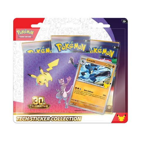 30th Celebration Tech Sticker Collection Lucario