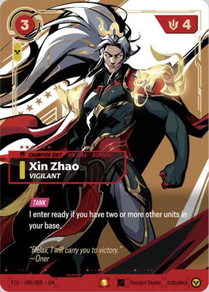 Xin Zhao Vigilant T1 Worlds Champion Signature Edition Bundle