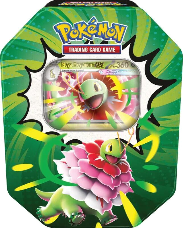 ascended heroes tin mega meganium ex