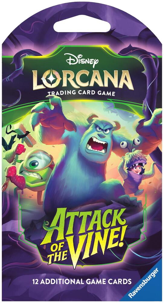 disney lorcana attack of the vine sleeved booster pack