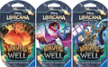 disney lorcana whispers in the well sleeved booster pack art bundle set of 3