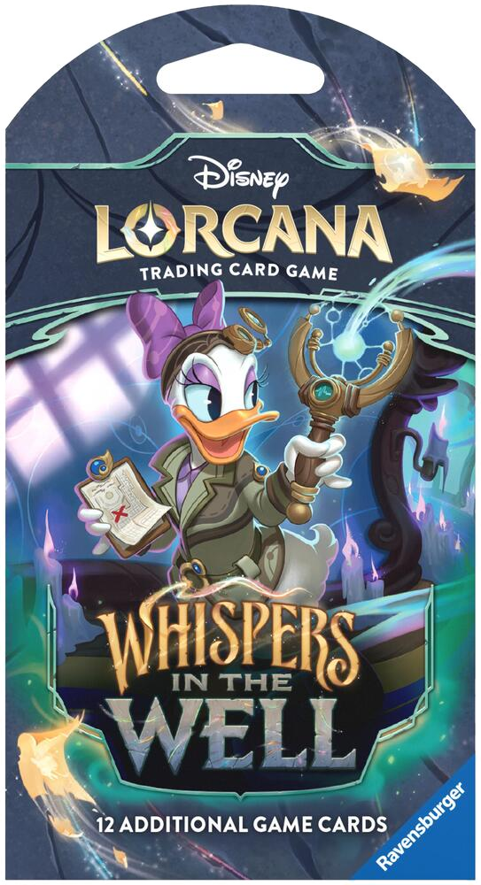 disney lorcana whispers in the well sleeved booster pack