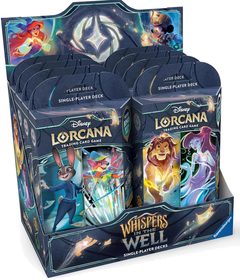 Disney Lorcana Whispers in the Well Starter Deck Display
