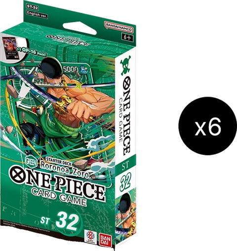 Starter Deck 32 GREEN Roronoa Zoro Display