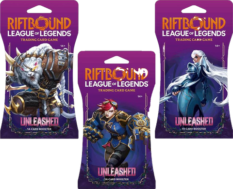 Unleashed Sleeved Booster Pack Art Bundle Set of 3
