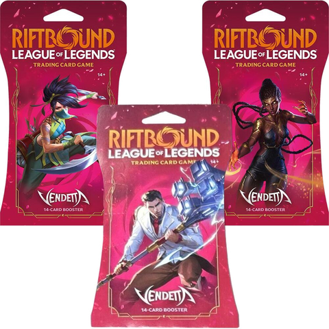 Vendetta Sleeved Booster Pack Art Bundle Set of 3